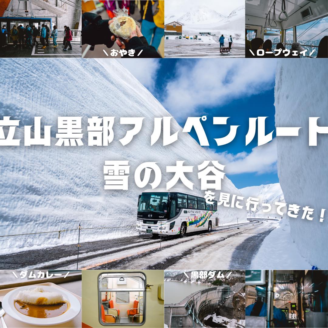 富山から電車で日帰り往復 立山黒部アルペンルートと雪の大谷を見に行ってきた